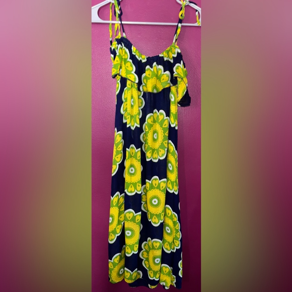 NWT Chaudry KC Boho mini dress with gorgeous heart mandala pattern Size M